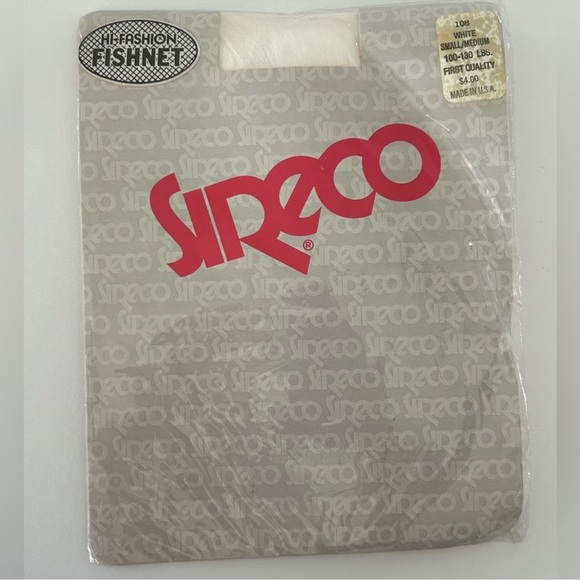 Vintage 80’s Sireco White Fishnet Stockings in Size S/M - NIP - Picture 2 of 8
